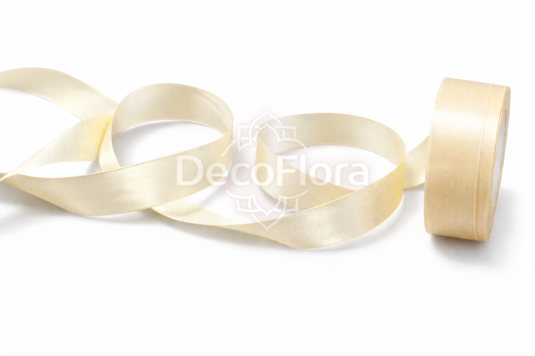 Лента атласная 2,5cm*25ярд - 083 - айвори