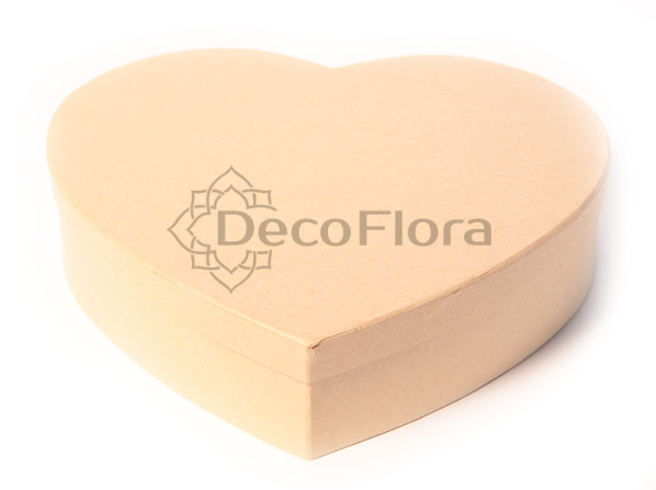 Коробка из набора из картона сердце большая 27*25*7см