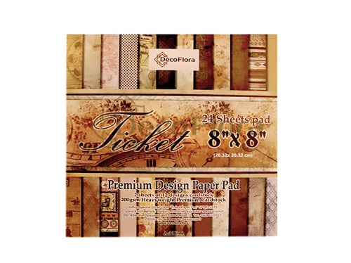 Набор бумаги 20см*20см "Ticket Paper Pad" 200г/м2 