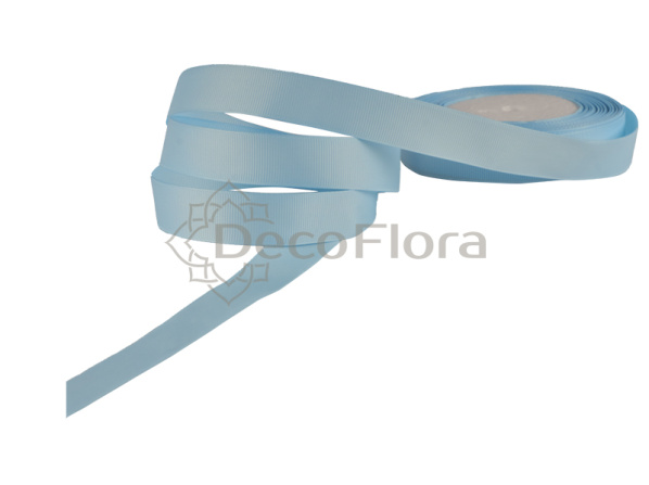 Лента репсовая 1cm*20м - 1039 - светло-голубая 