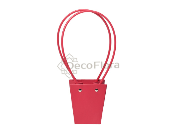 Пакет подарочный для цветов  9*6,5*10см "Мастхэв"  вива маджента