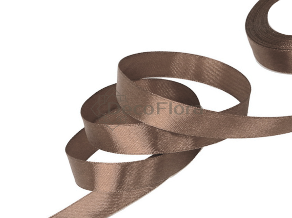 Лента атласная 2,5cm*20м - 078 - кофе с молоком 