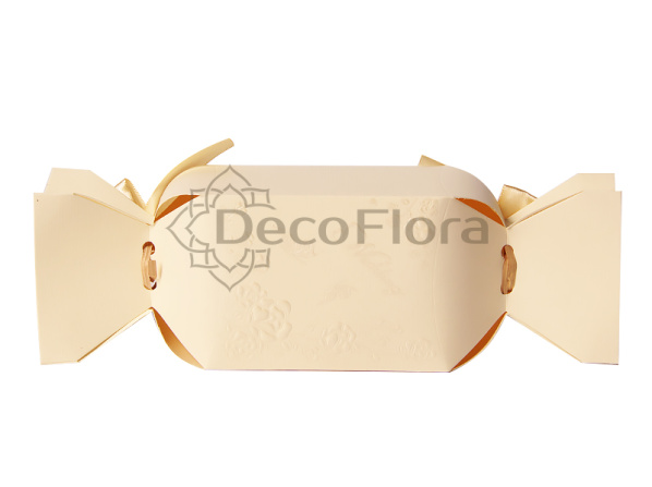 Коробка сборная 30*9см кремовая