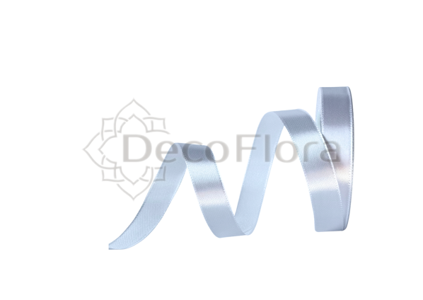 Лента атласная 1,5cm*25ярд - 001 - белая 