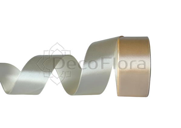 Лента атласная 4cm*25ярд - 085 - бежевая 