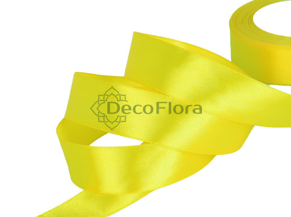 Лента атласная 4cm*20м - 1069 - лимонный