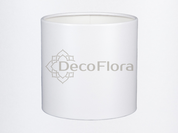 Коробка цилиндр 18*18см белый