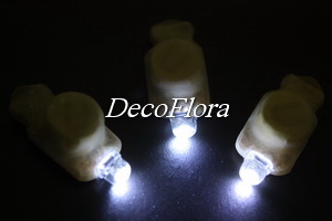 Светодиод 3D белый в защитном корпусе (20 штук)