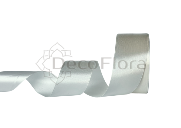 Лента атласная 5cm*25ярд - 002 - айвори 