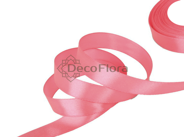 Лента атласная 2,5cm*20м - 053 - тёмно-коралловый