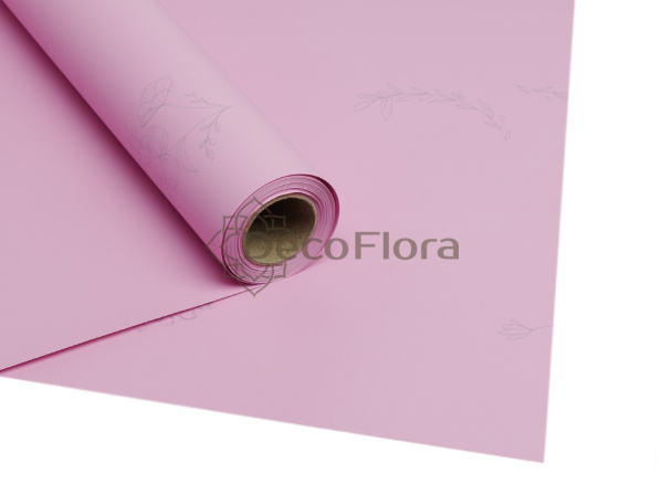 Пленка матовая 60см*10м 65мкр Эстетика розовый фламинго